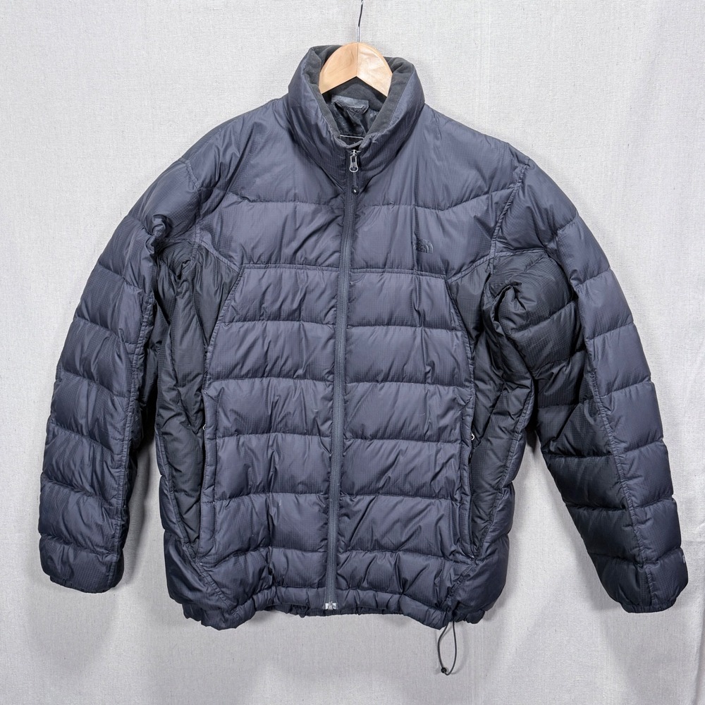 The North Face Puffer Jacket Black Mens XL Down Insulated Zip Front‎